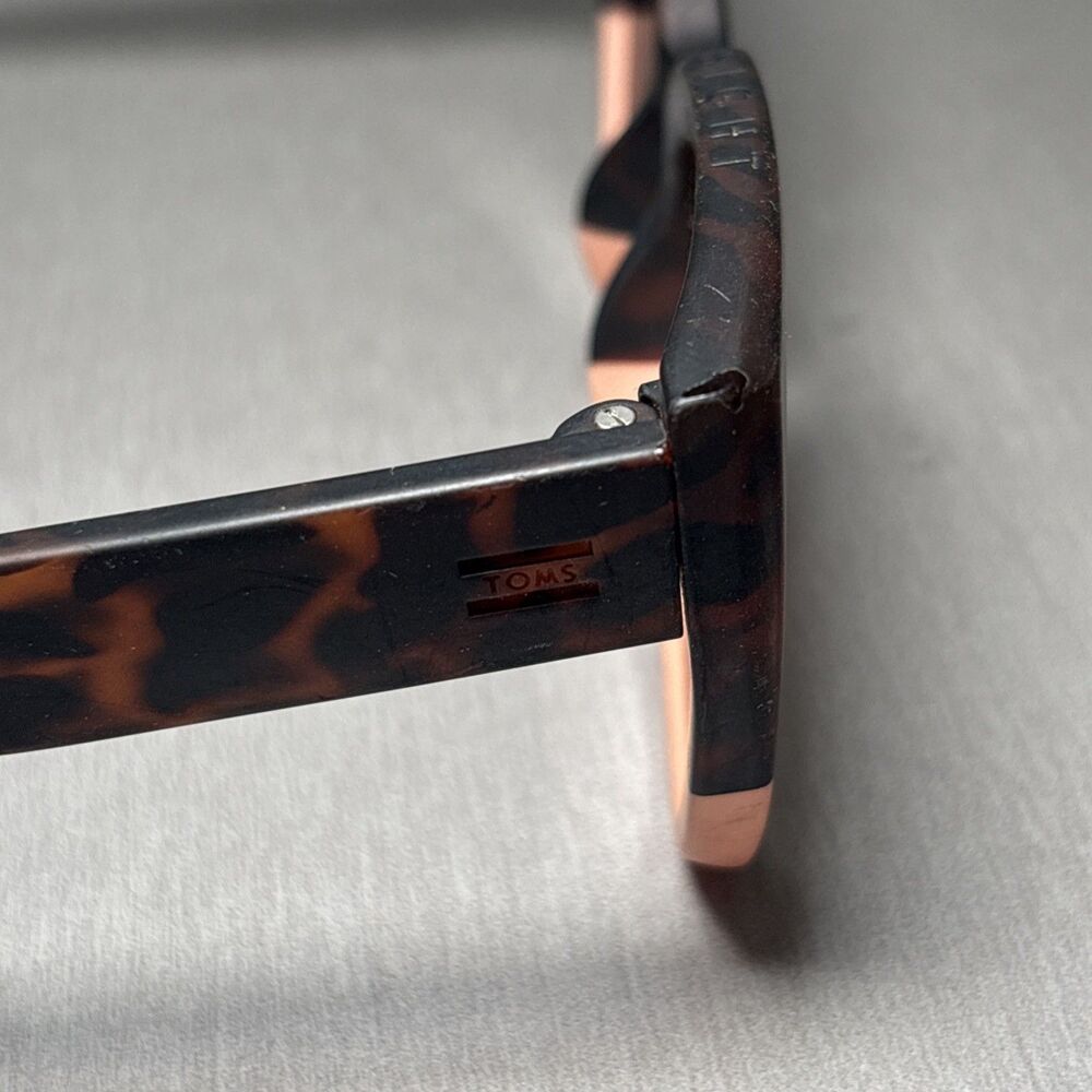 Toms Sunglasses Traveler Collection Sydney Apricot Cat Eye Tortoise FRAMES ONLY - Picture 12 of 16